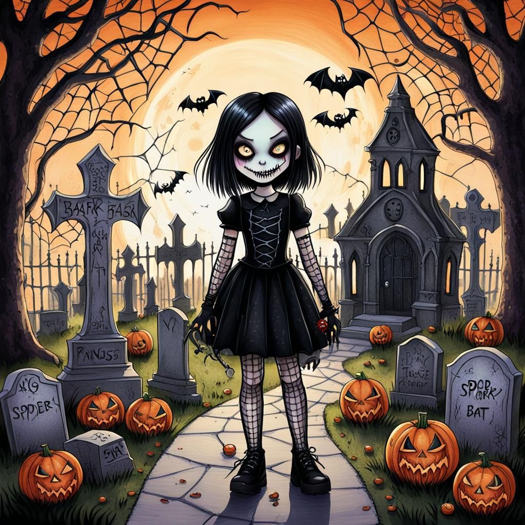 Winged fairies   in a Million Dandelion dreamscape,  making wishes  collaboration Paul Klee and Tim Burton, Picasso's integrated flowing co...