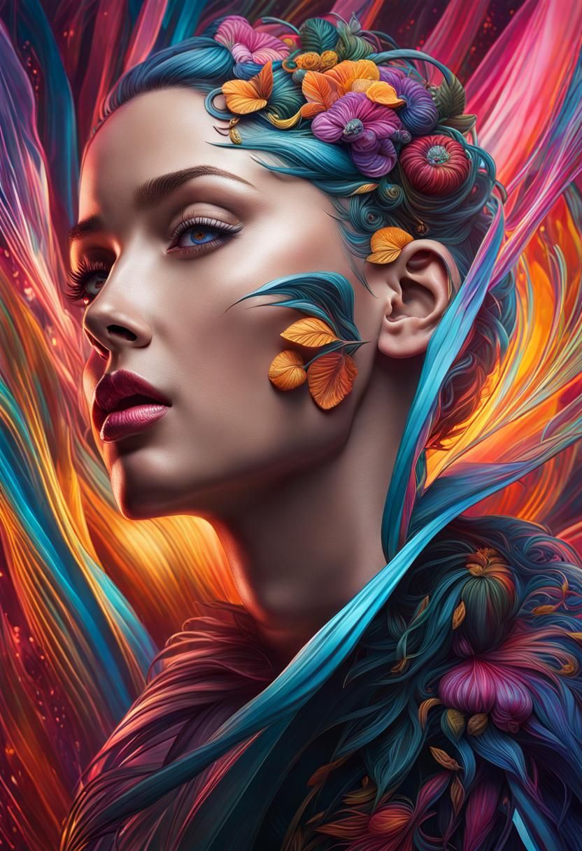 Electric Dreamscape: Hyperrealistic Surreal Art