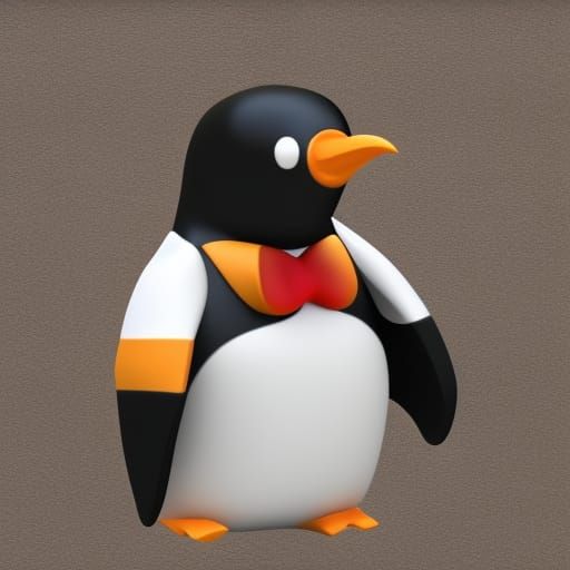 tuxedo penguin - AI Generated Artwork - NightCafe Creator