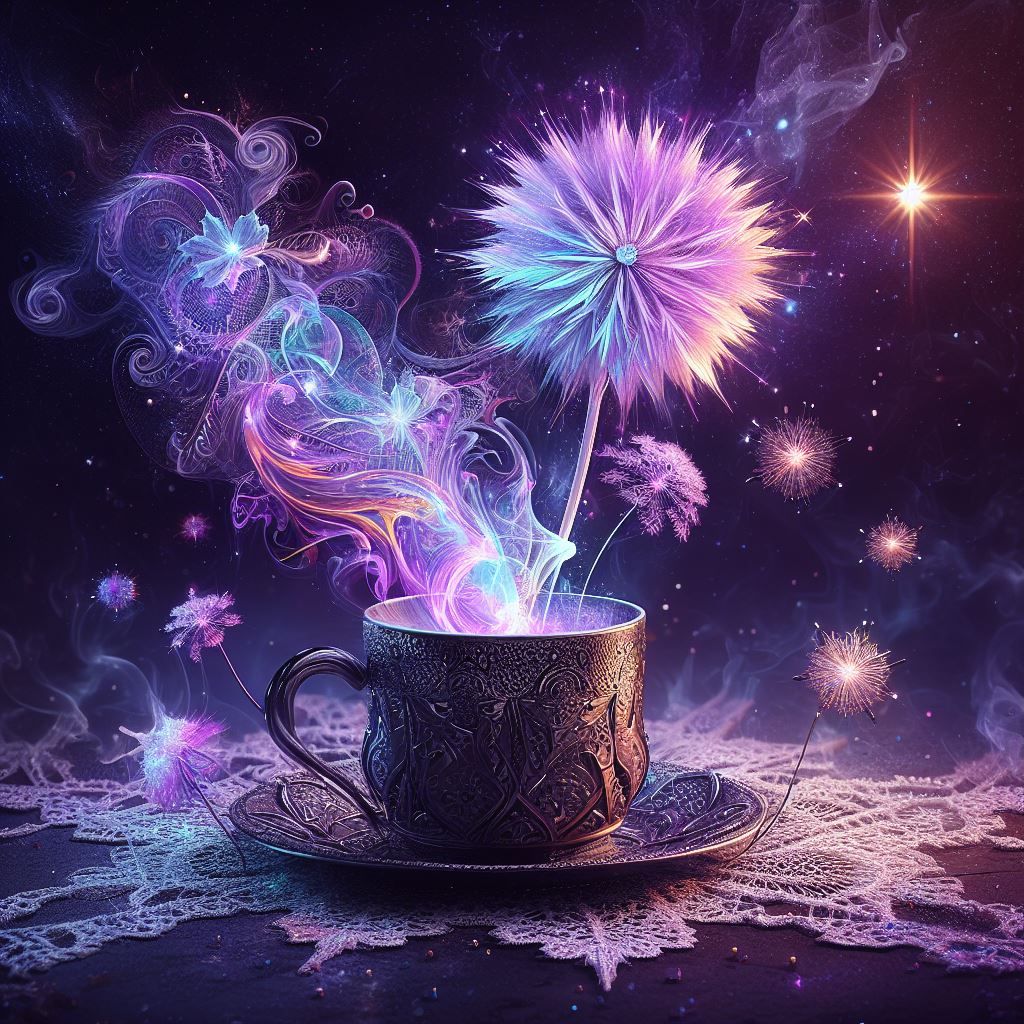 Dandelion in Galaxy Coffee