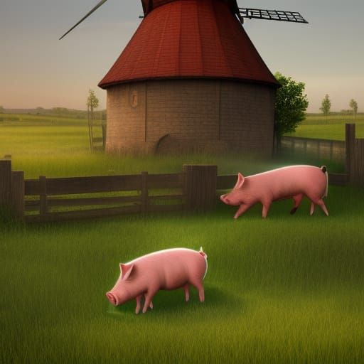 Pigs on the farm