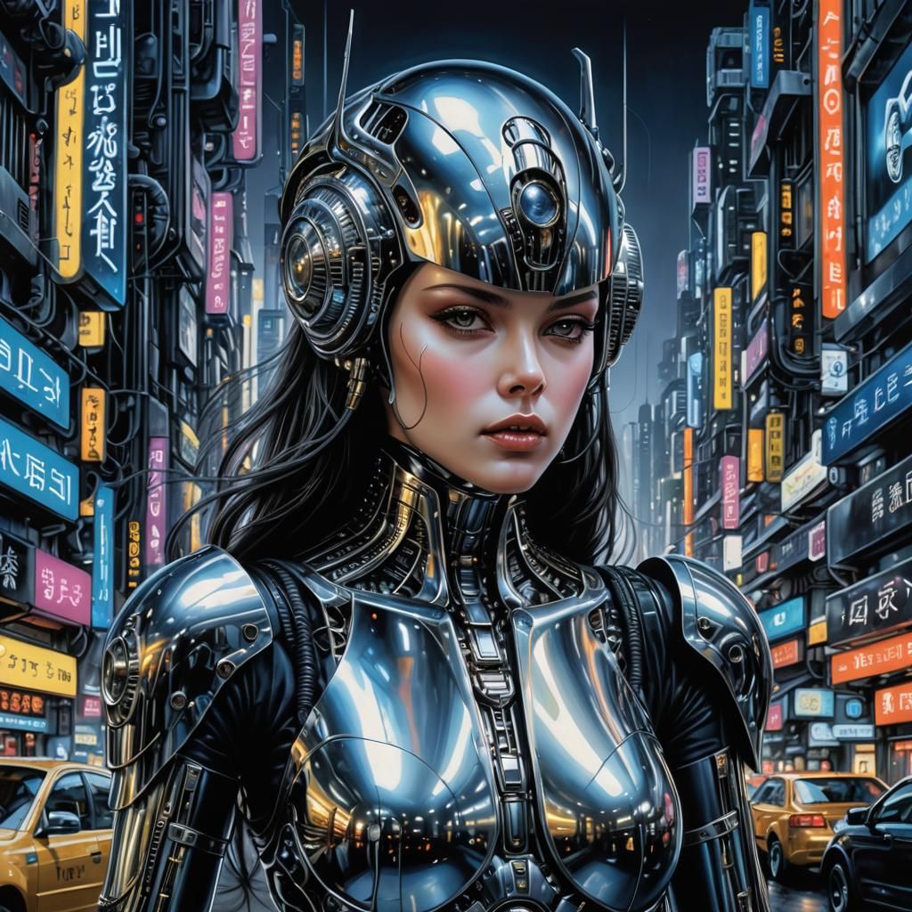 Female cyborg 33 - AI Generated Artwork - NightCafe Creator