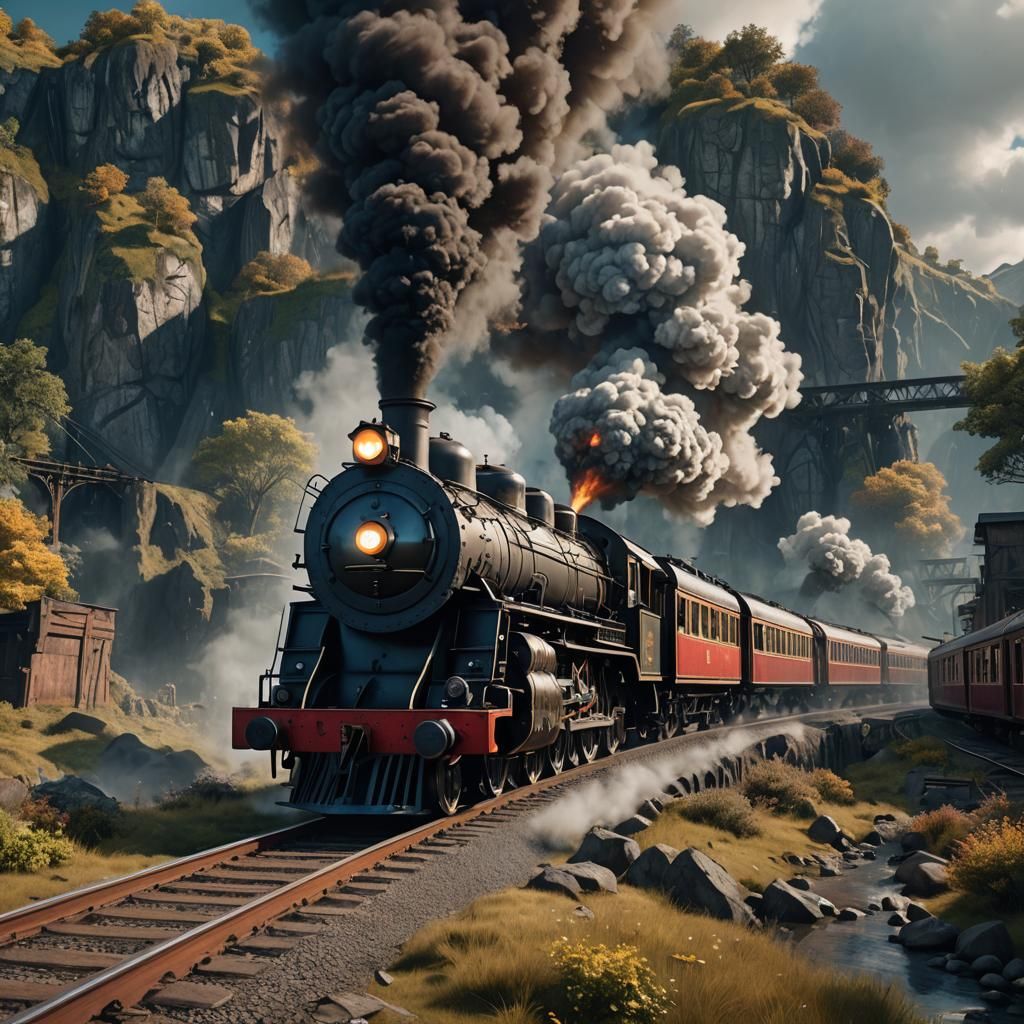 Vintage steamtrain