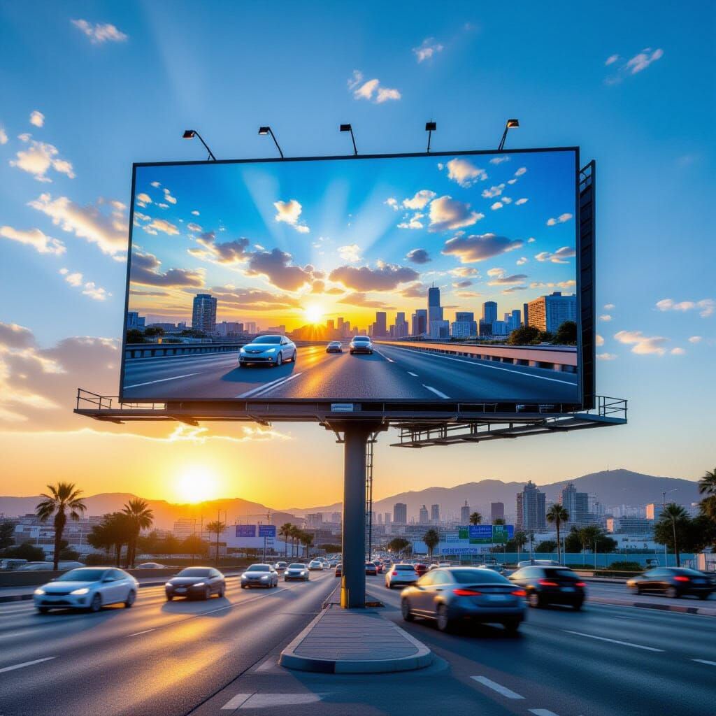 Abstract Landscape Merging with the Horizon