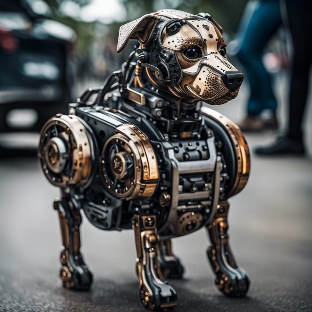 Robot dog - AI Generated Artwork - NightCafe Creator