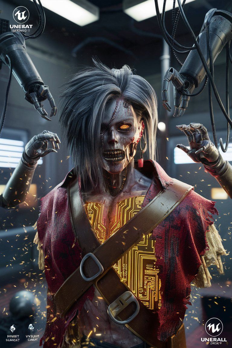 Deadly Damaged Pirate Android