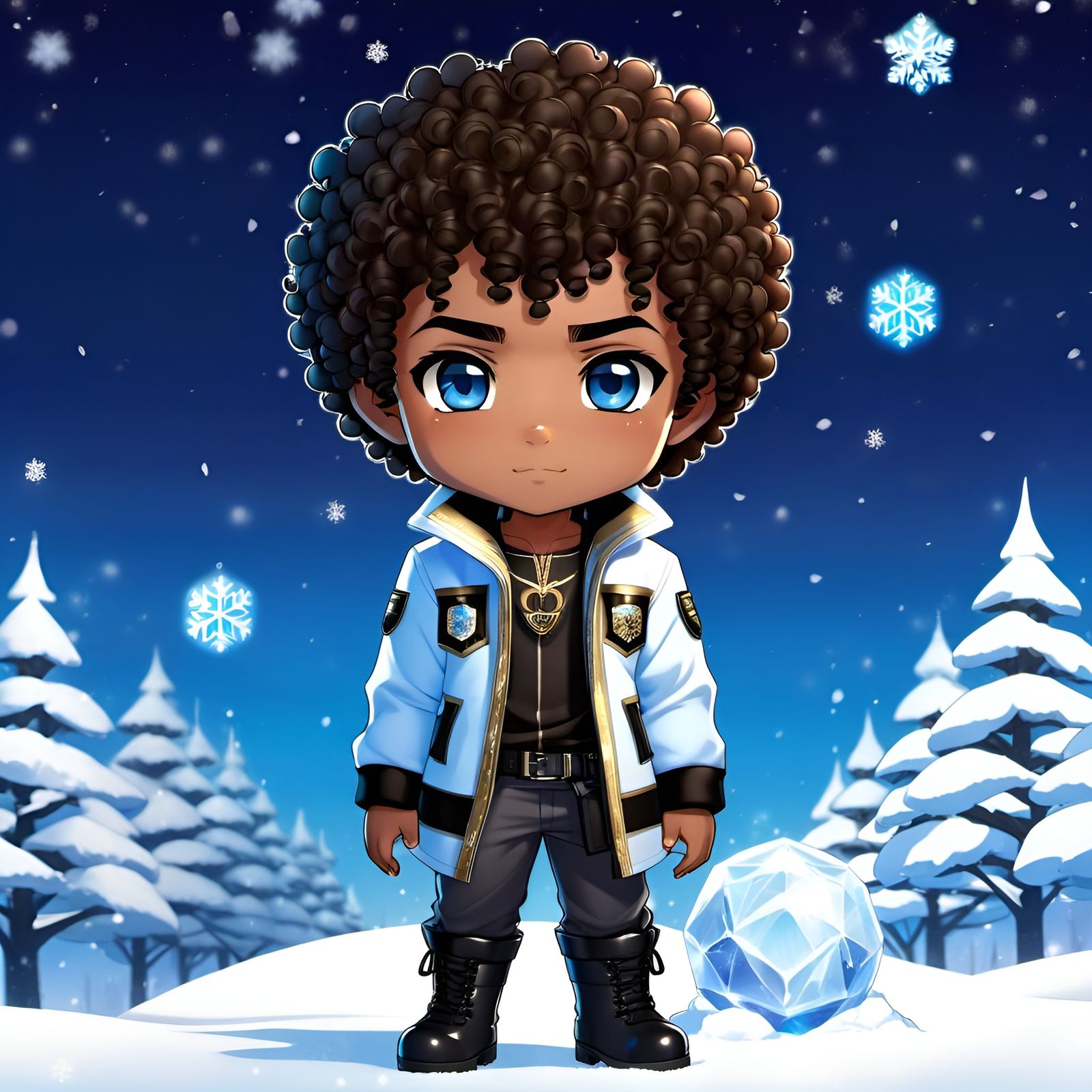 Oscar III - Kawaii, chibified, 22 years old, soft curly hair...