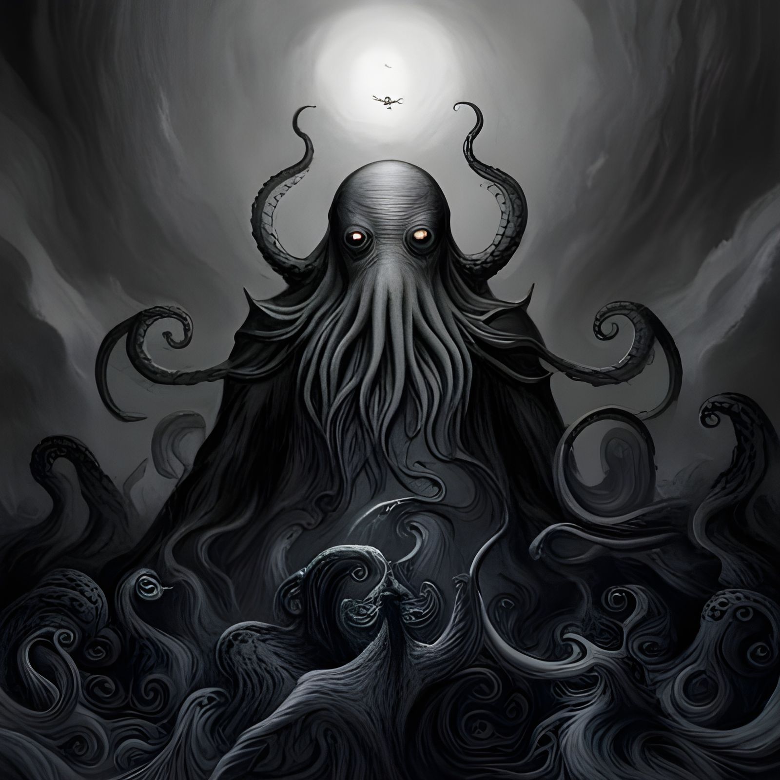 Ph'nglui mglw'nafh Cthulhu R'lyeh   by @The Dream Catcher