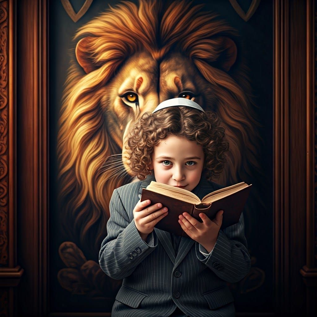 אני בן שלש אגדל כאריה חזק בלי פחד ומורא , אך רק מהאחד והיחיד בוראי ויוצרי