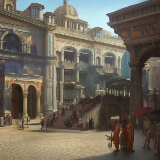 Grand entrance to a Roman market