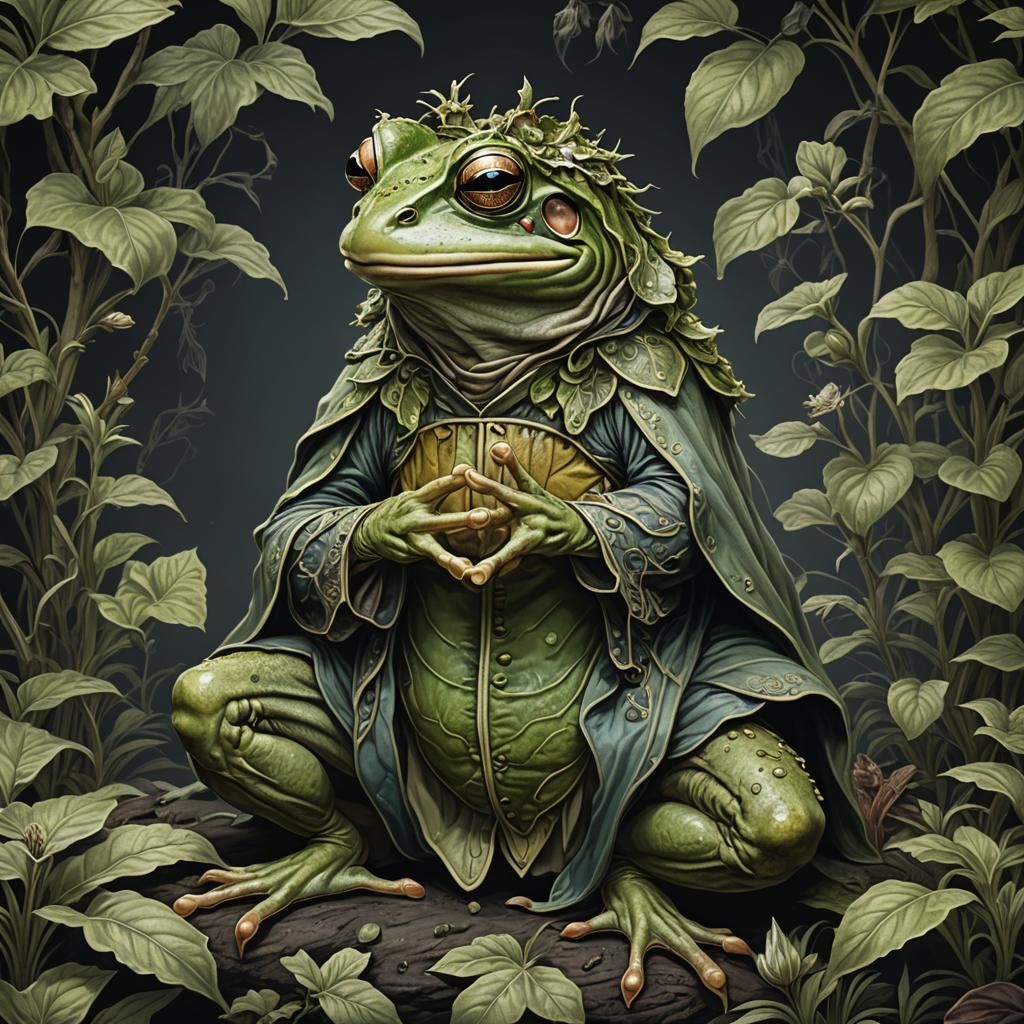 Frog Sage  by @Amethystmoonsong