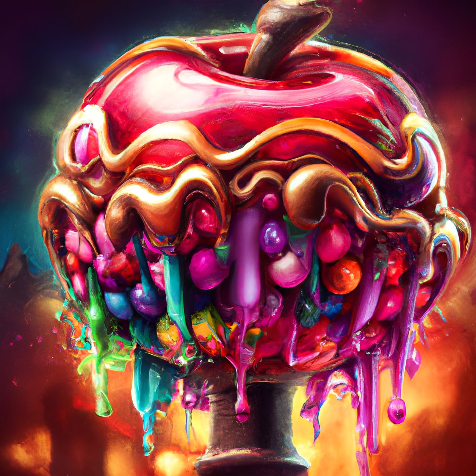 Melting Candy Apple   by @Thombmx
