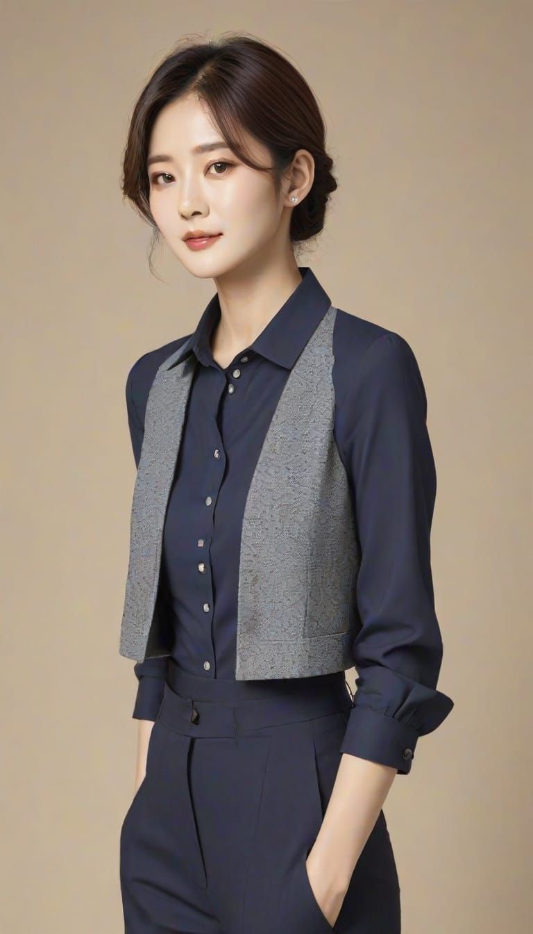 Traditional Japanese Woodblock Print in Watercolor Style