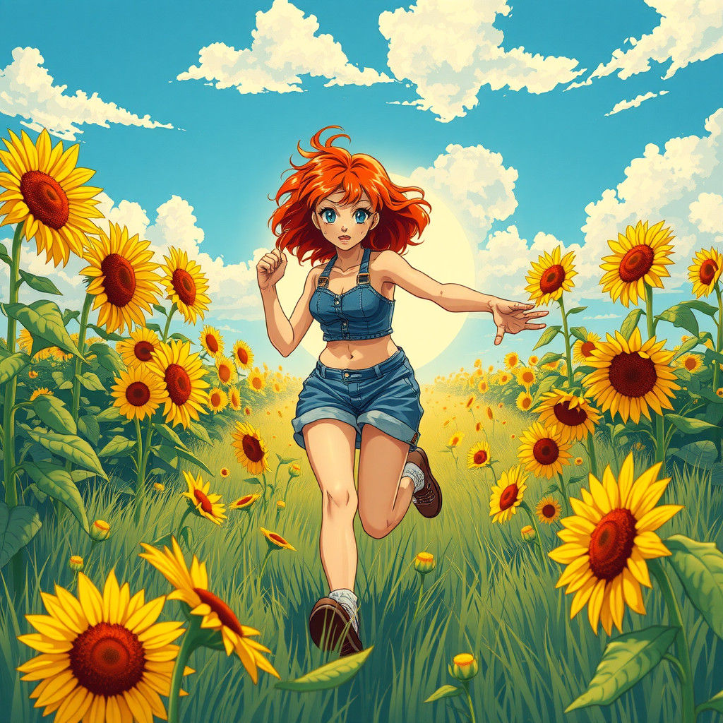 A field of sunflowers