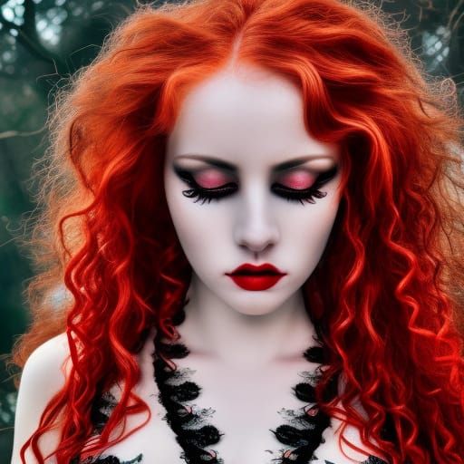 Red head goddess - AI Generated Artwork - NightCafe Creator