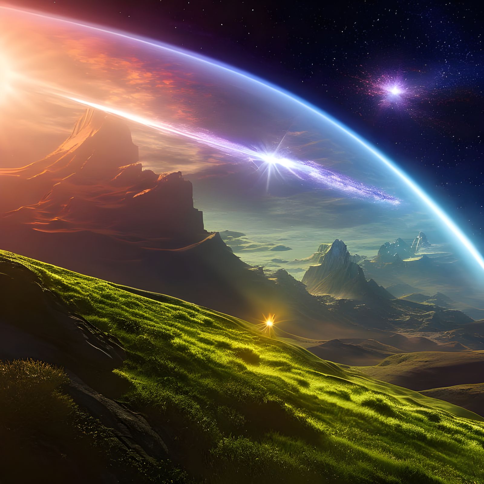 The cosmos echoes its stories and legends…  by @Clayton