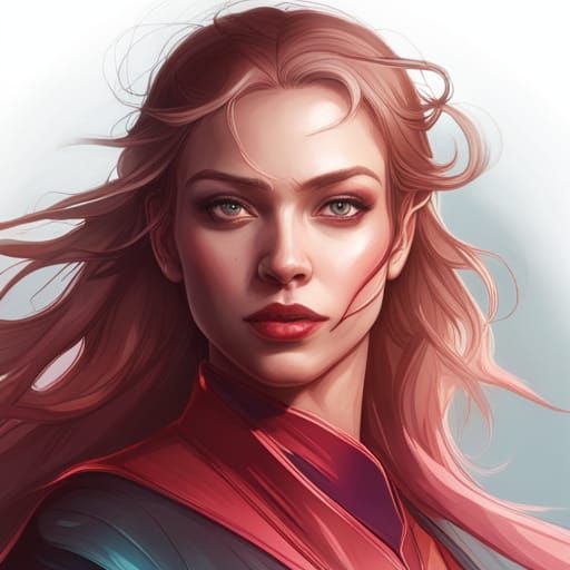 wanda and vision's daughter - AI Generated Artwork - NightCafe Creator