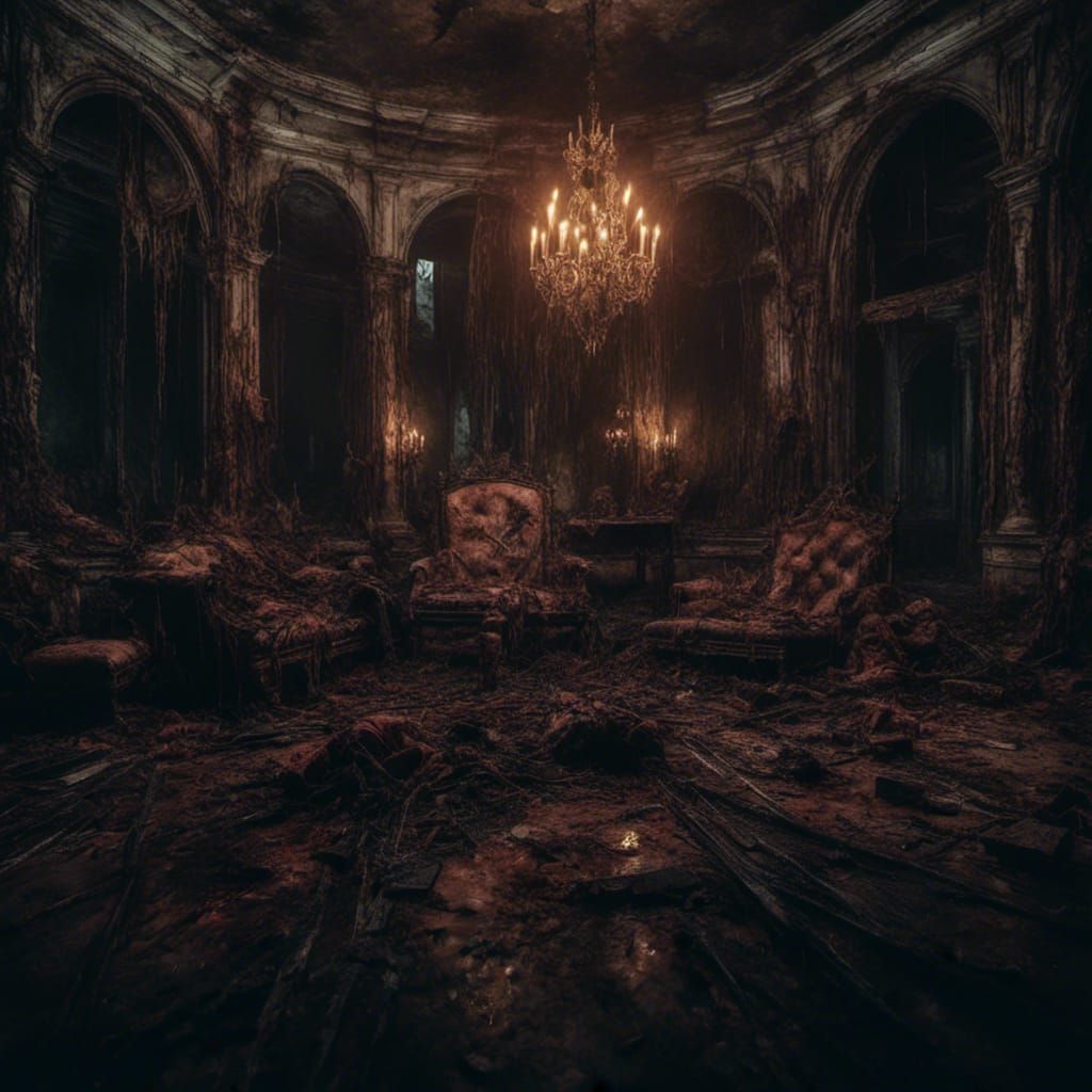 <lora:Macabre:1.0> darkness consumes my empty soul, sitting ...