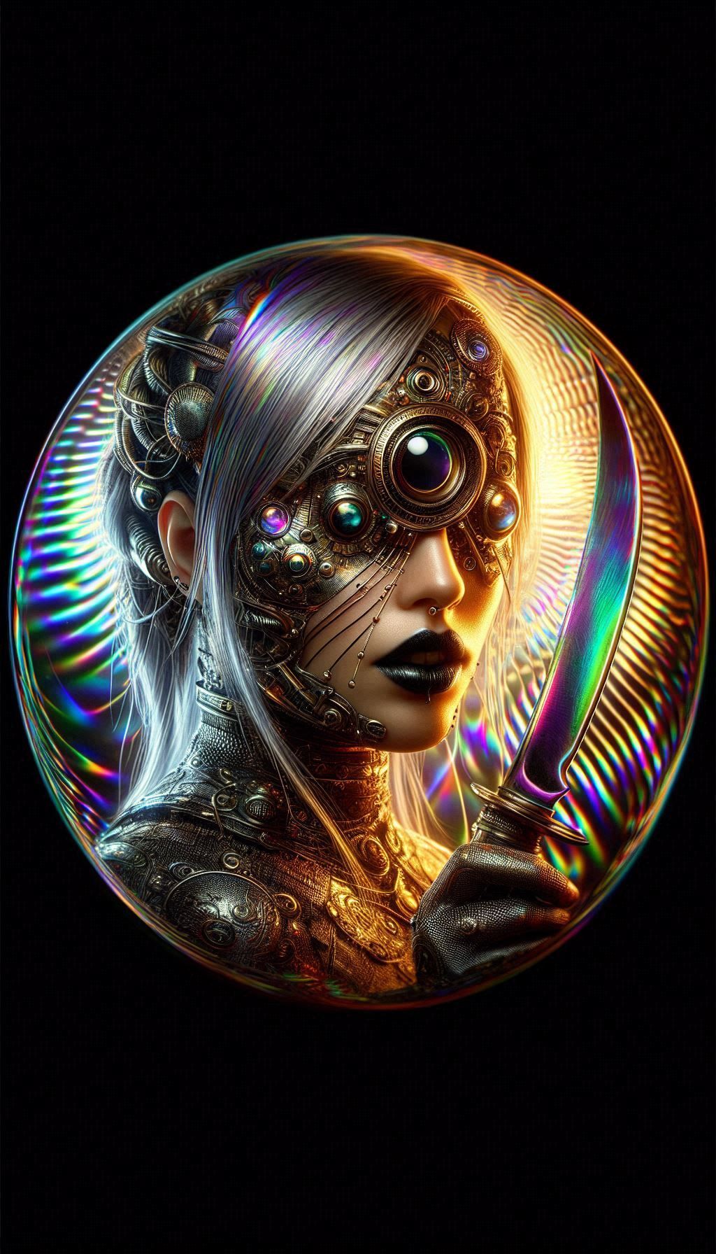 multi-eyed cyborg cyclops