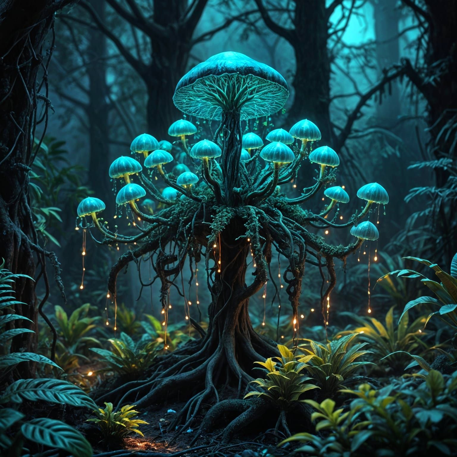 Mushroom Tree  by @Paige