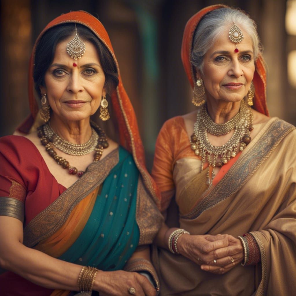 Beautiful Ladies in their 50s looking like 20s in binikis in Indian Culture   by @Joe Legrand