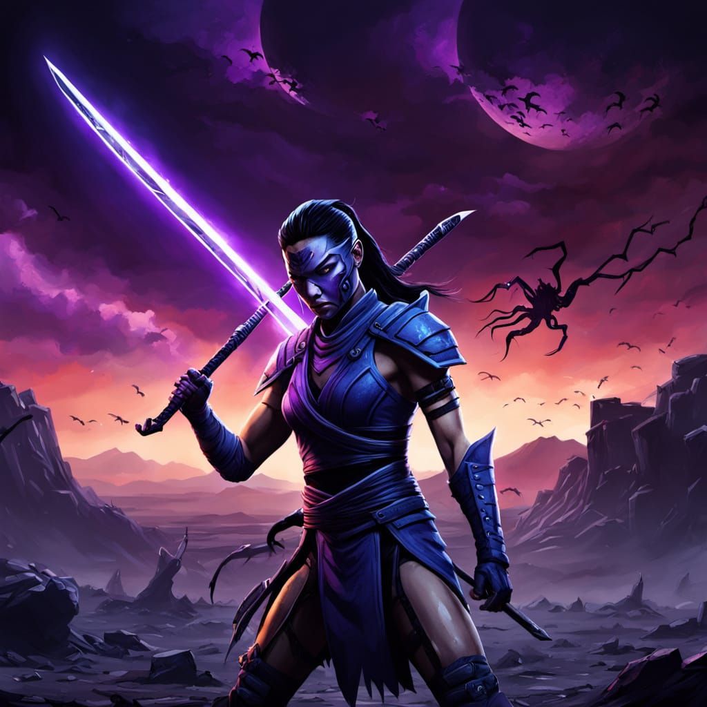 Mortal Kombat scene with Kitana 