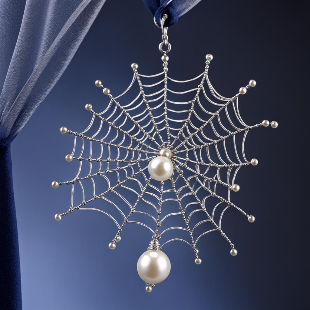 decoration in the form of a cobweb. AI Generated Artwork NightCafe