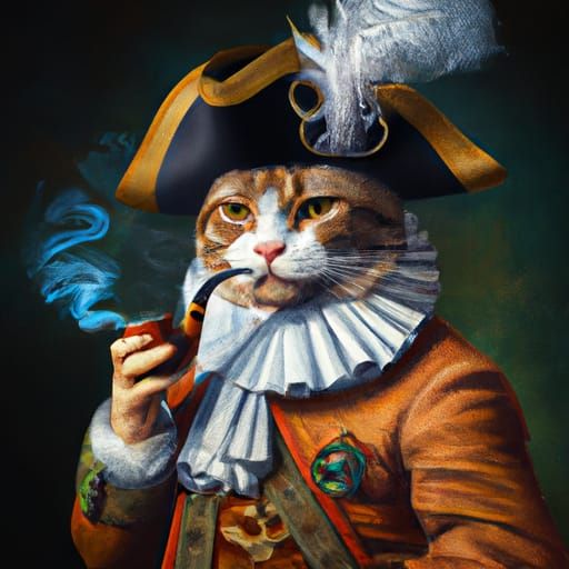 When my cat Mister Whiskers ran away and became part of the Brittish navy   by @Alux