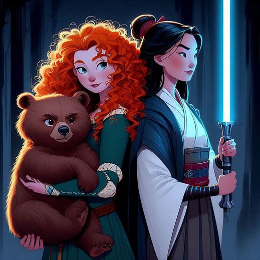 Merida & Mulan- Dark Disney
