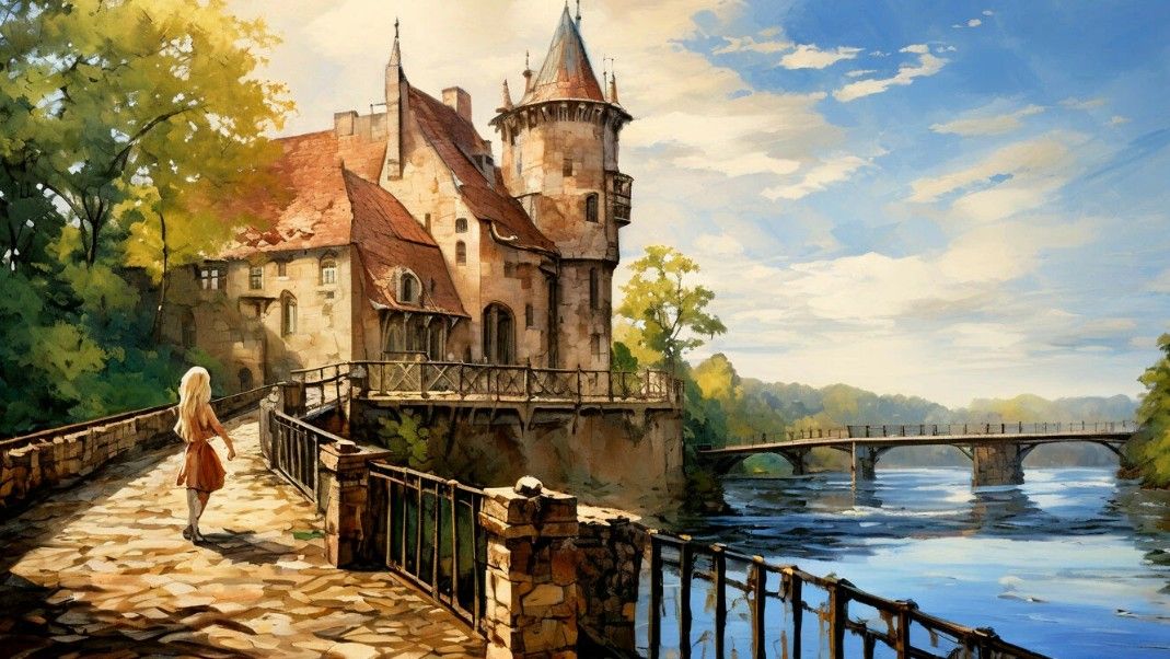 Домик смотрителя моста, Кёнигсберг XIX века...