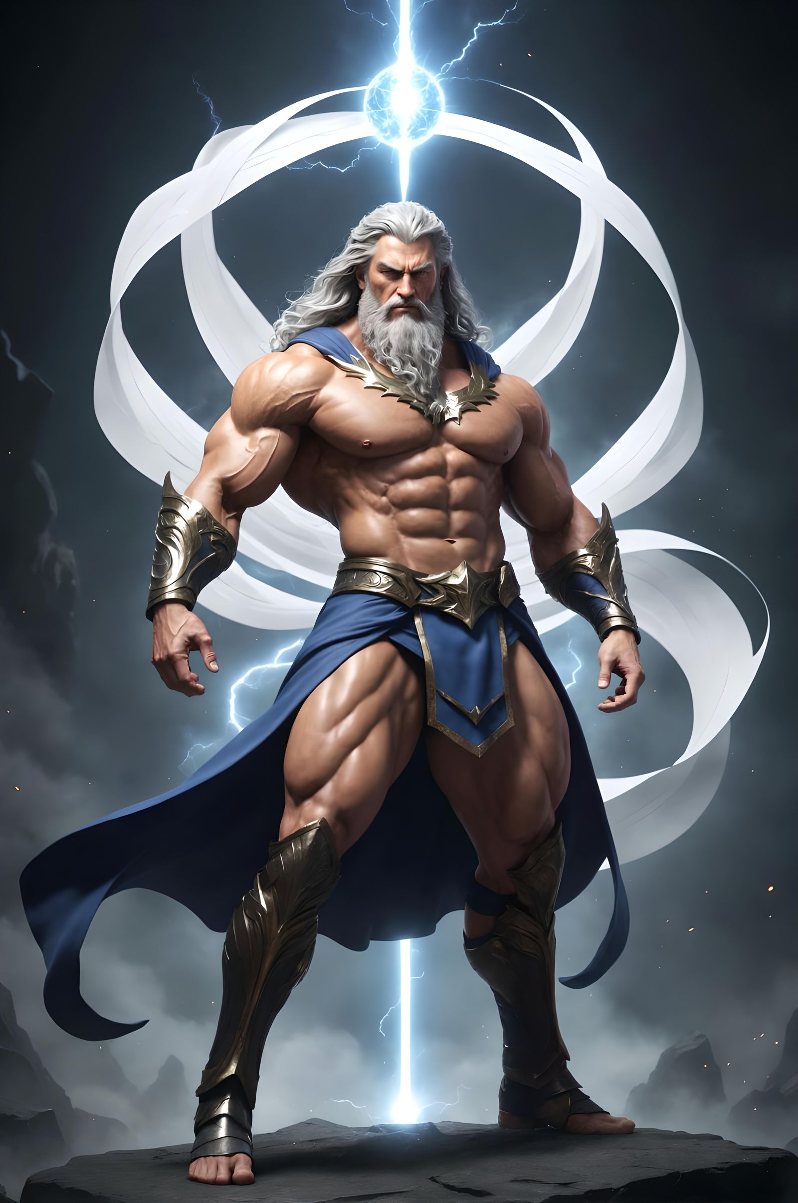 mythological king of the gods