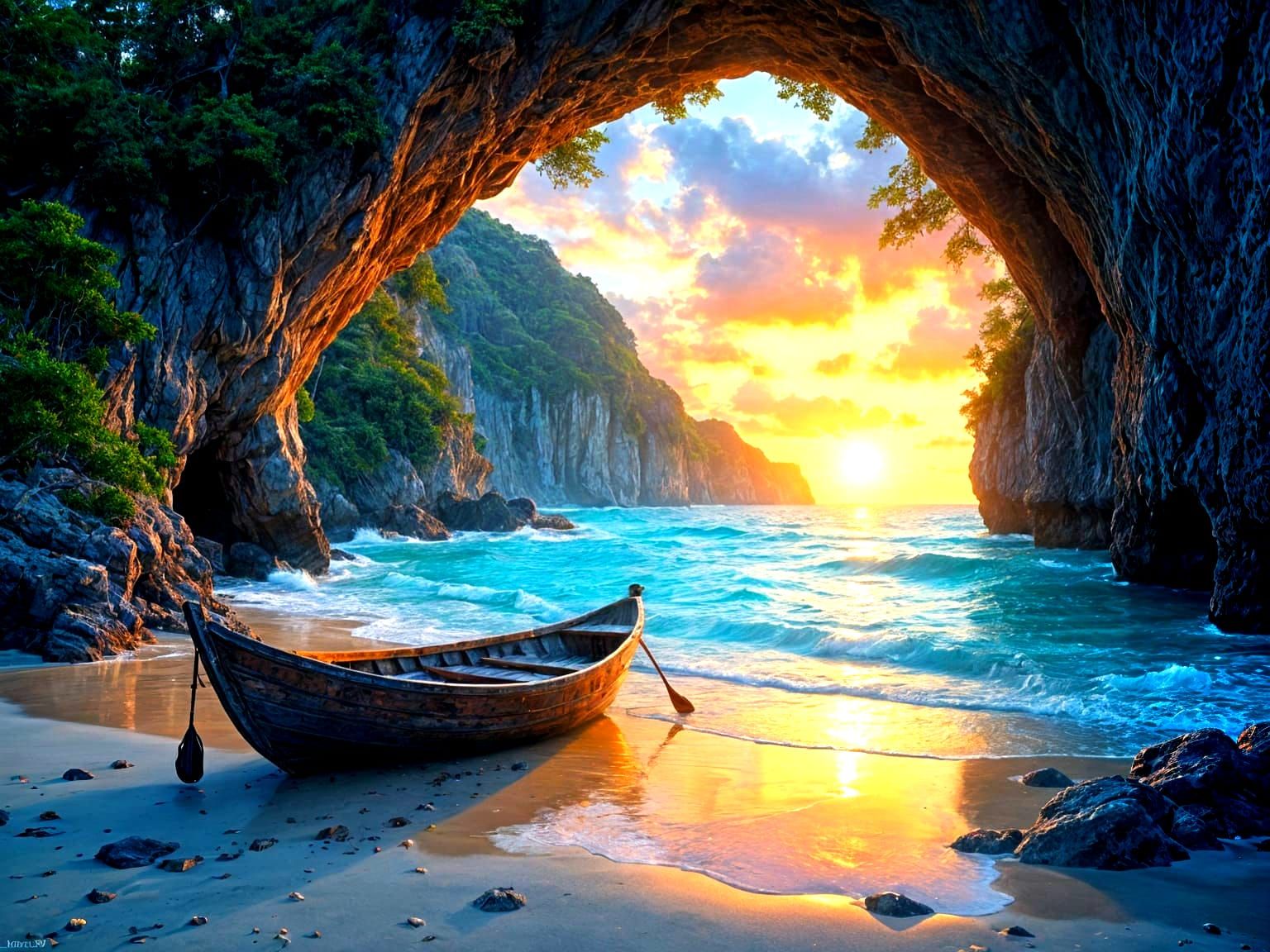 Tranquil Beach Cove  by @NewAgerJul