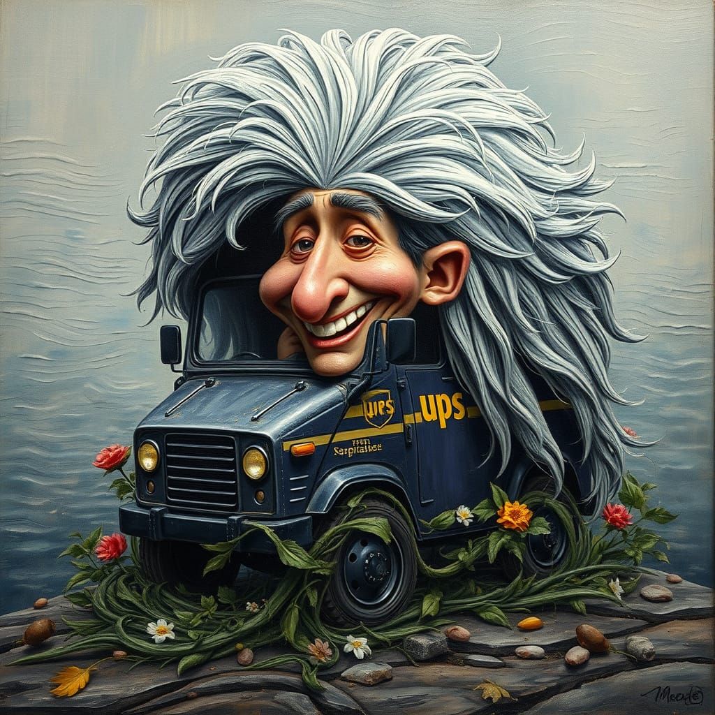 Oddly, it was supposed to be a vehicle wearing a Tina Turner wig.  by @CatSighs