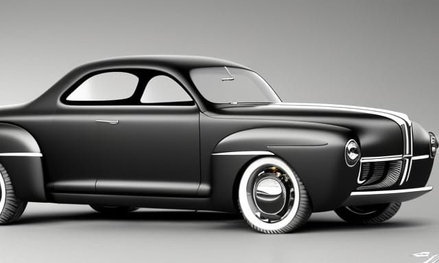 Atomicpunk 1944 ford coupe concept rendering for 2053
