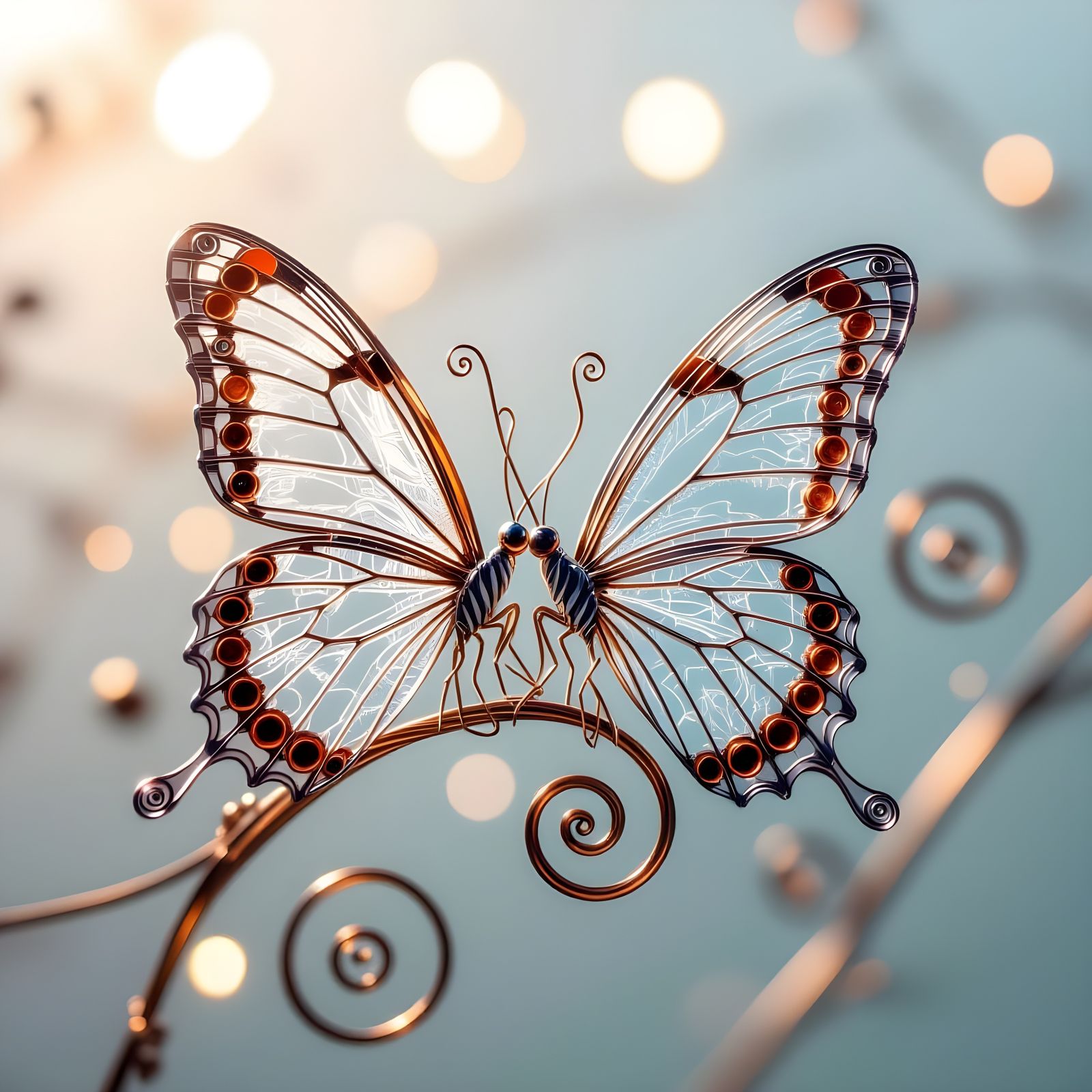 Butterflies in Wire Whimsy  by @Nova