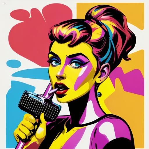 Hammer. pop art. AI Generated Artwork NightCafe Creator