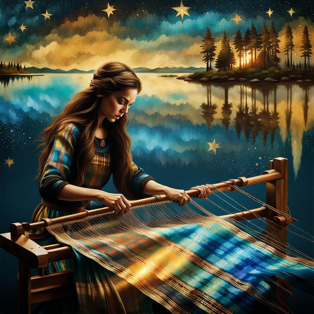 Capturing the starlight in this midnight tartan plaid  by @toheitka