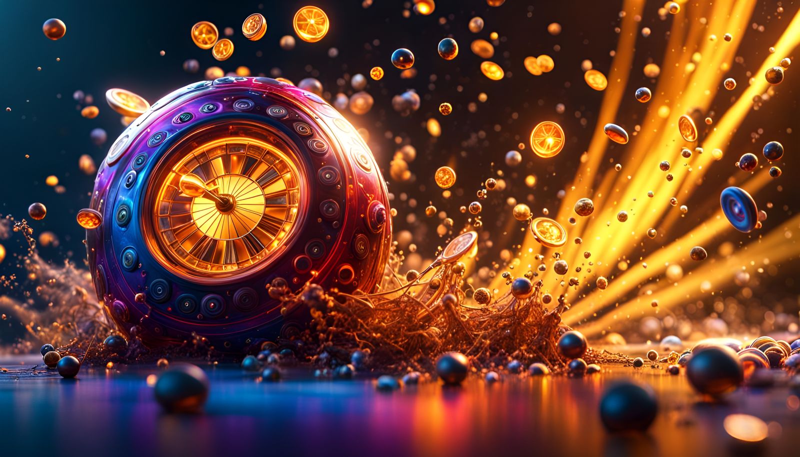 Roulette Orb AI Generated Artwork NightCafe Creator