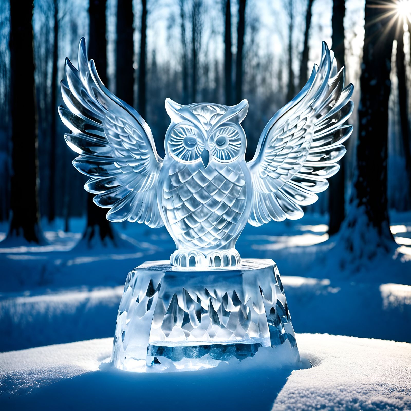 Frozen Wisdom  by @Szekler Ember