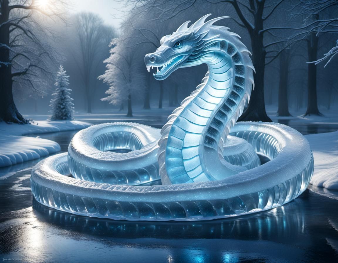 Ice serpent  by @forge4ward