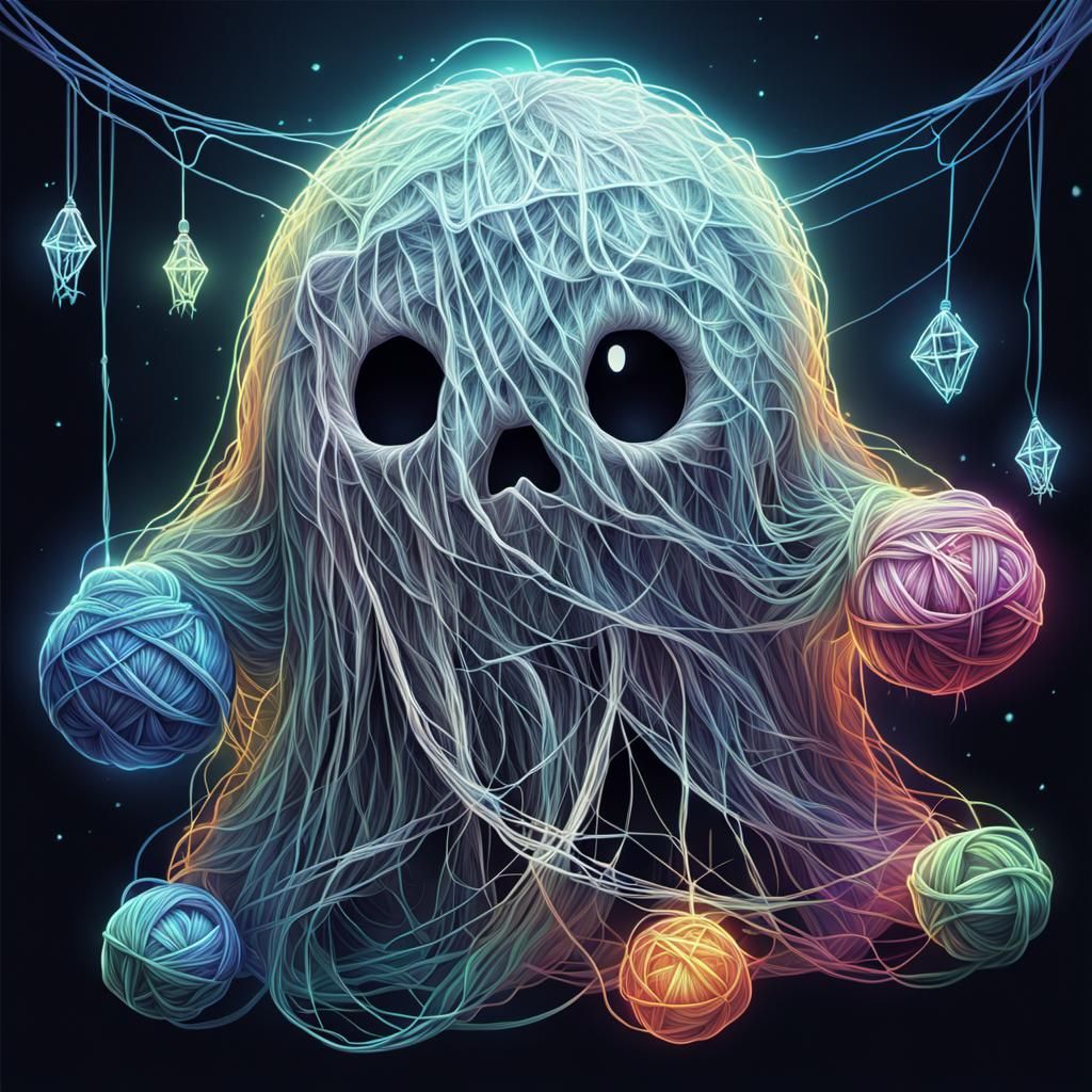 Stringy Ghost  by @Kristen Dover