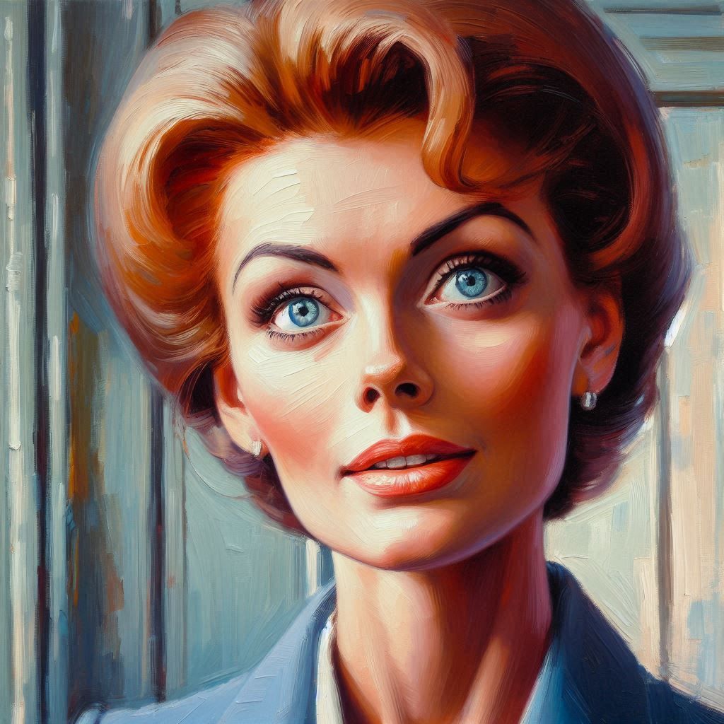 "Blue Eyes and Red Hair" A Portrait