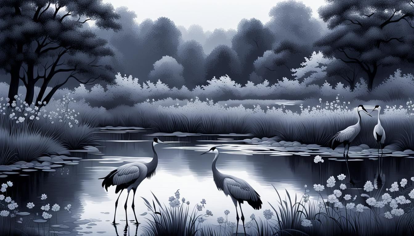 Monochromatic Art  close up 