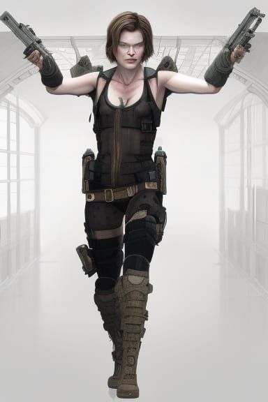Tried to recreate Milla Jovovich in Resident Evil :P