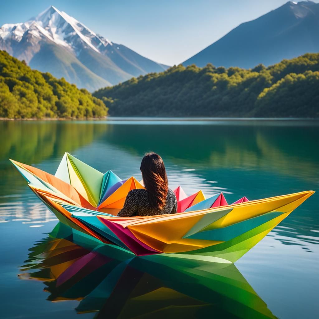 Oragami Sailing  by @Artificial Artistry