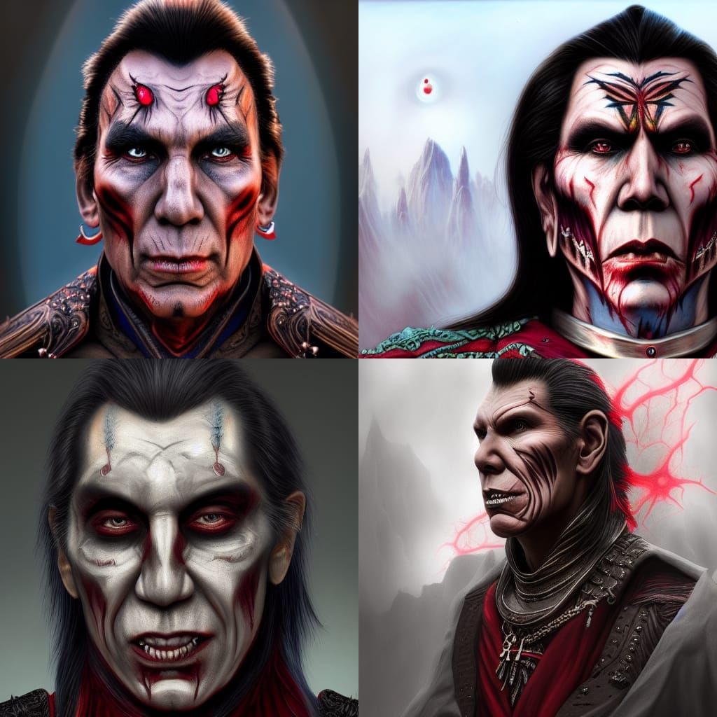 Wes Studi dressed as Vampire.