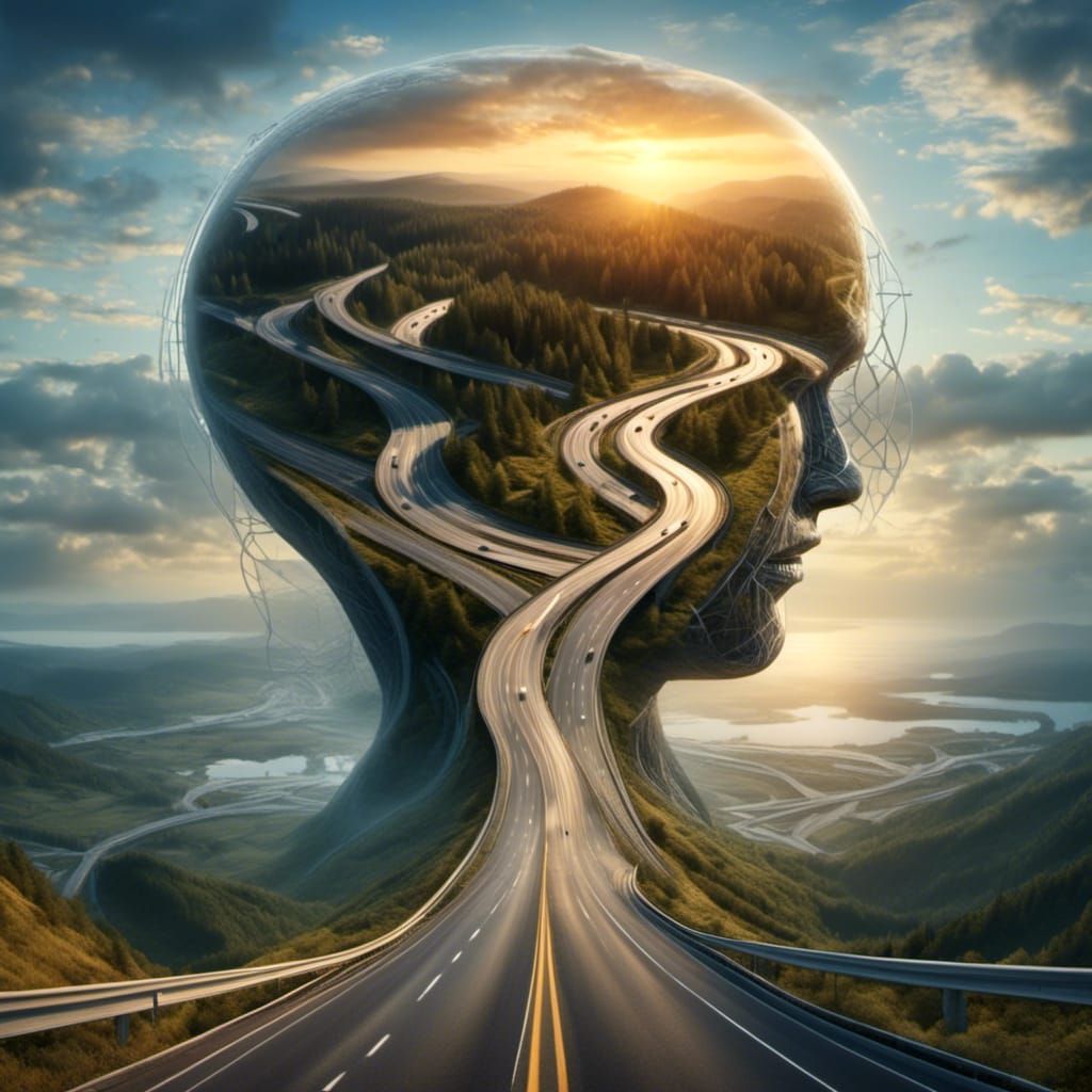 <lora:Road-SDXL-V2:1.0>   Hourglass with roads going in, double exposure roads inside the hourglass, insanely detailed Hd photography, somet...