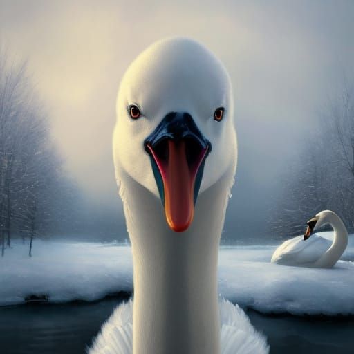 white swan
