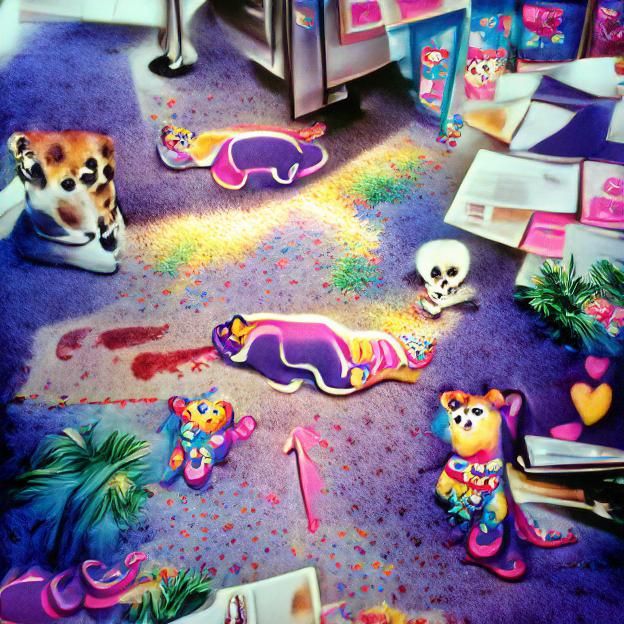 Lisa Frank crime scene