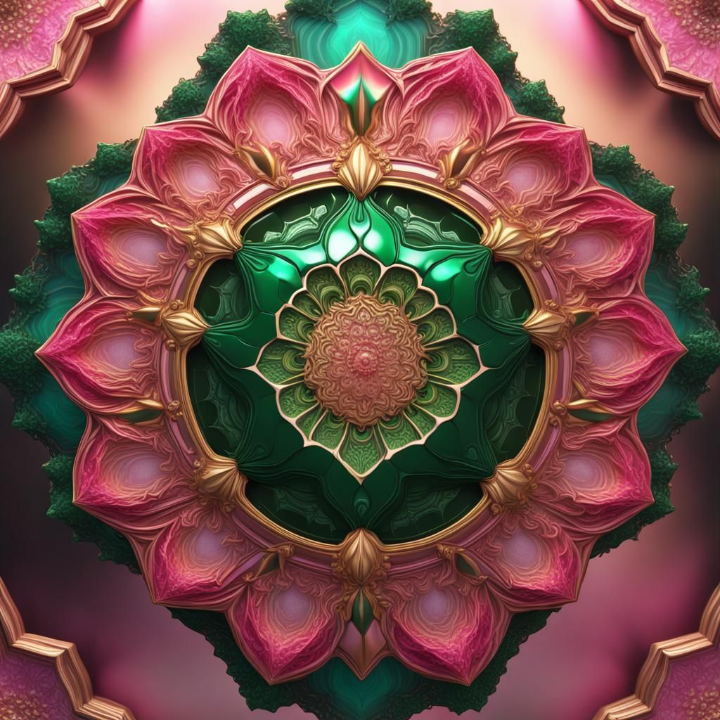 Resin cast mandala  by @Ailee